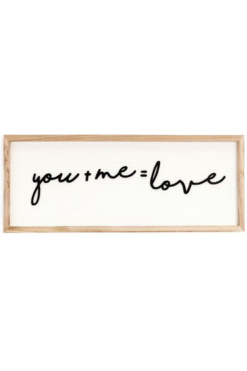 You & Me Wall Plaque